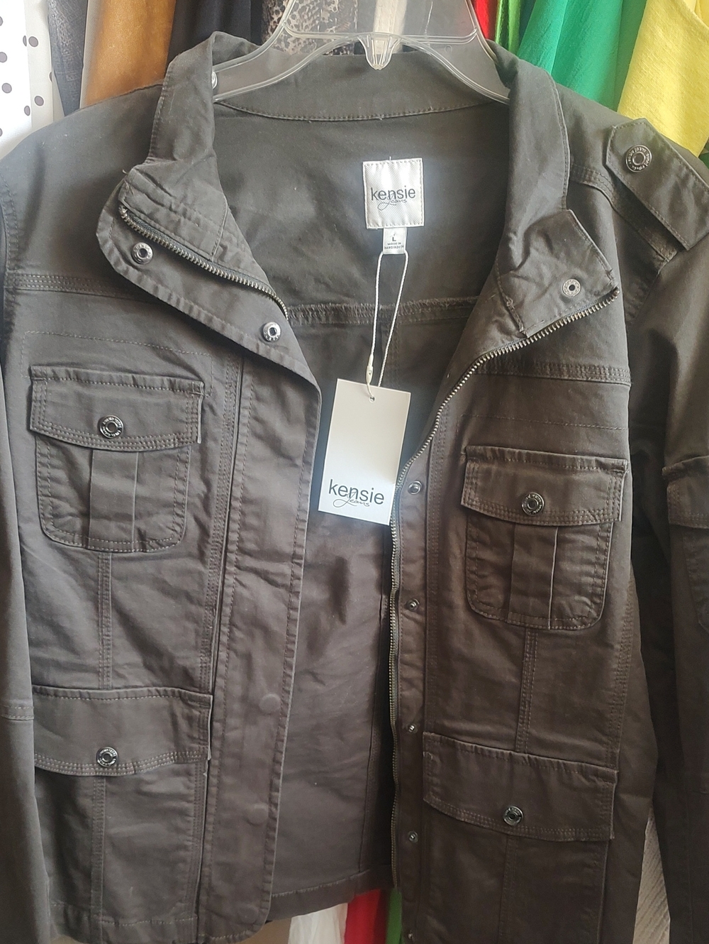 Kensie Men’s Field Jacket in Dark Brown